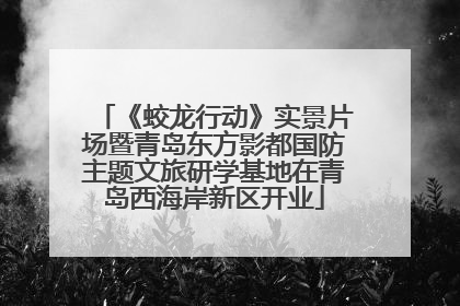 《蛟龙行动》实景片场暨青岛东方影都国防主题文旅研学基地在青岛西海岸新区开业