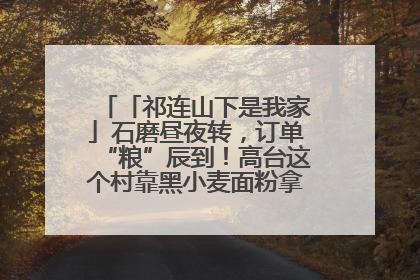 「祁连山下是我家」石磨昼夜转，订单“粮”辰到！高台这个村靠黑小麦面粉拿下成立来最大订单
