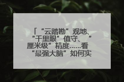 “云踏勘”观地、“千里眼”值守、“厘米级”精度……看“最强大脑”如何实现智慧治理