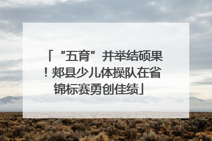 “五育”并举结硕果！郏县少儿体操队在省锦标赛勇创佳绩