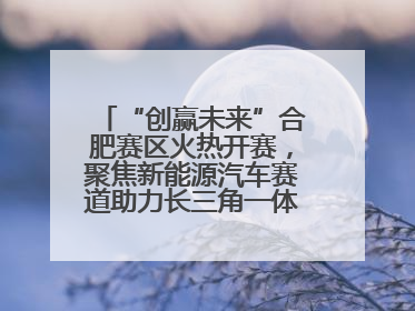 “创赢未来”合肥赛区火热开赛，聚焦新能源汽车赛道助力长三角一体化发展
