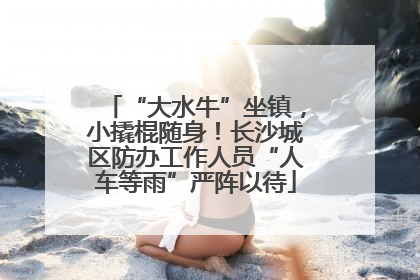 “大水牛”坐镇，小撬棍随身！长沙城区防办工作人员“人车等雨”严阵以待