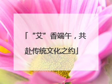 “艾”香端午，共赴传统文化之约