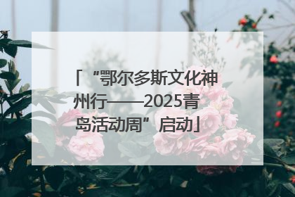 “鄂尔多斯文化神州行——2025青岛活动周”启动