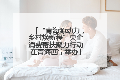“青海源动力，乡村焕新程”央企消费帮扶聚力行动在青海西宁举办