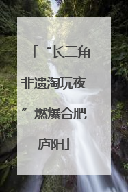“长三角非遗淘玩夜”燃爆合肥庐阳