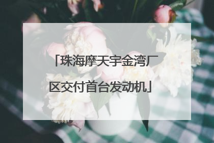 珠海摩天宇金湾厂区交付首台发动机