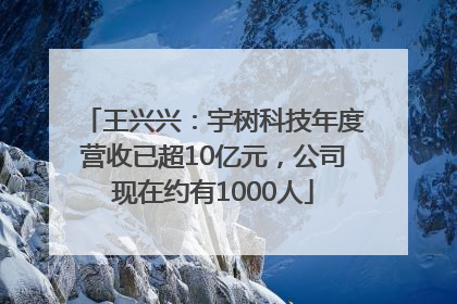 王兴兴：宇树科技年度营收已超10亿元，公司现在约有1000人