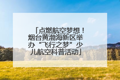 点燃航空梦想！烟台黄渤海新区举办“飞行之梦”少儿航空科普活动