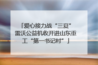 爱心接力战“三夏” 雷沃公益机收开进山东重工“第一书记村”