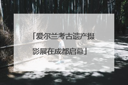 爱尔兰考古遗产摄影展在成都启幕