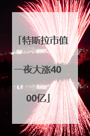 特斯拉市值一夜大涨4000亿