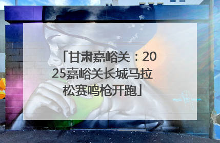甘肃嘉峪关：2025嘉峪关长城马拉松赛鸣枪开跑