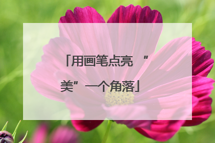 用画笔点亮 “美”一个角落