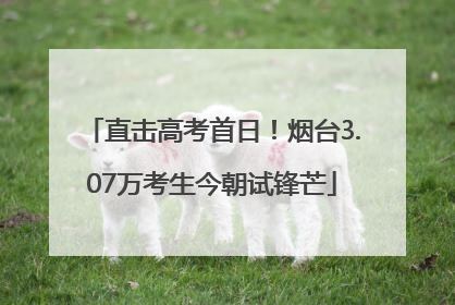 直击高考首日！烟台3.07万考生今朝试锋芒