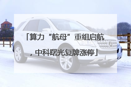 算力“航母”重组启航，中科曙光复牌涨停