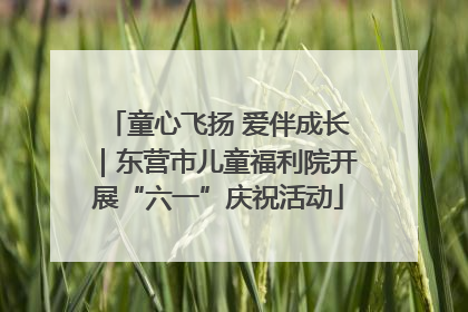 童心飞扬 爱伴成长｜东营市儿童福利院开展“六一”庆祝活动