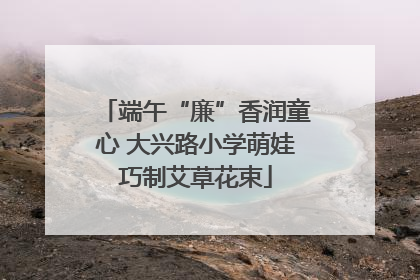 端午“廉”香润童心 大兴路小学萌娃巧制艾草花束