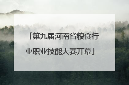 第九届河南省粮食行业职业技能大赛开幕