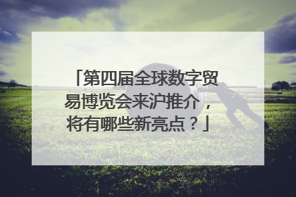 第四届全球数字贸易博览会来沪推介，将有哪些新亮点？