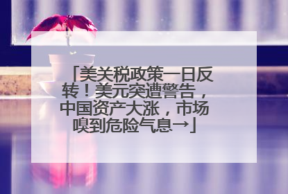 美关税政策一日反转！美元突遭警告，中国资产大涨，市场嗅到危险气息→