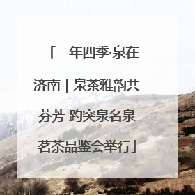 一年四季·泉在济南｜泉茶雅韵共芬芳 趵突泉名泉茗茶品鉴会举行