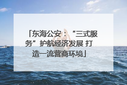 东海公安：“三式服务”护航经济发展 打造一流营商环境
