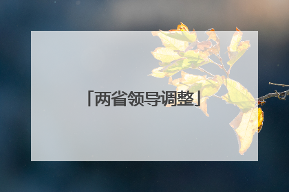 两省领导调整