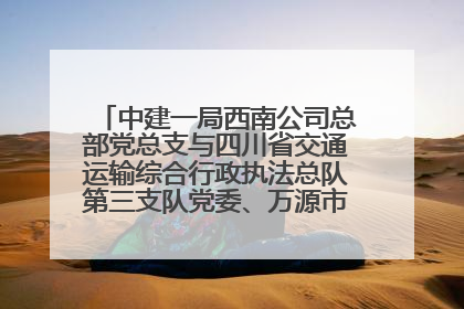 中建一局西南公司总部党总支与四川省交通运输综合行政执法总队第三支队党委、万源市草坝镇莲花院村党支部开展党建联建