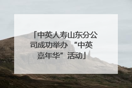 中英人寿山东分公司成功举办 “中英嘉年华”活动