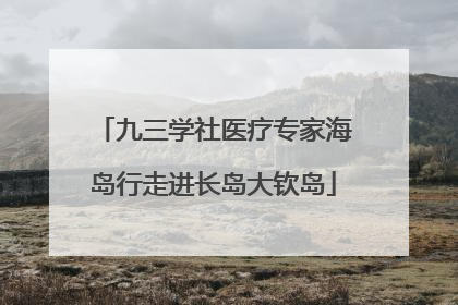 九三学社医疗专家海岛行走进长岛大钦岛