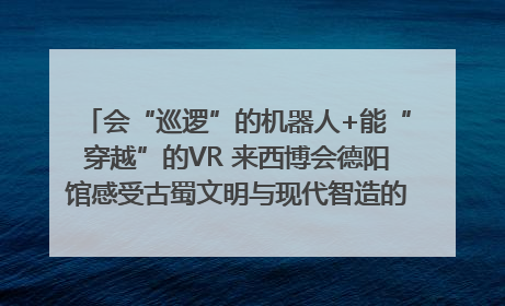 会“巡逻”的机器人+能“穿越”的VR 来西博会德阳馆感受古蜀文明与现代智造的时空对话｜西博视界