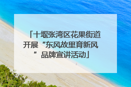 十堰张湾区花果街道开展“东风故里育新风”品牌宣讲活动