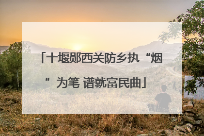 十堰郧西关防乡执“烟”为笔 谱就富民曲