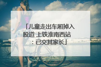 儿童走出车厢掉入股道 上铁淮南西站：已交其家长