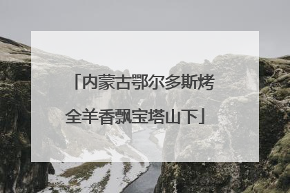 内蒙古鄂尔多斯烤全羊香飘宝塔山下