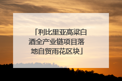 利比里亚高粱白酒全产业链项目落地自贸雨花区块