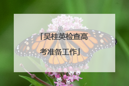 吴桂英检查高考准备工作