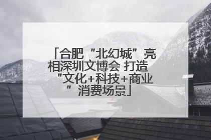 合肥“北幻城”亮相深圳文博会 打造“文化+科技+商业”消费场景