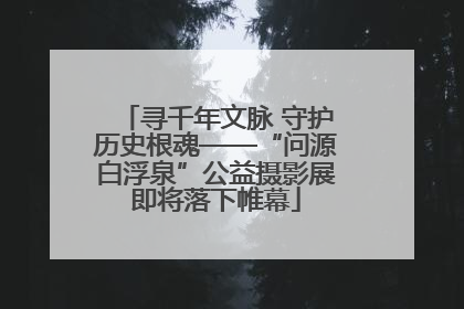 寻千年文脉 守护历史根魂——“问源白浮泉”公益摄影展即将落下帷幕