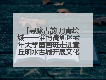 寻脉古韵 丹青绘城——淄博高新区老年大学国画班走进章丘明水古城开展文化研学活动