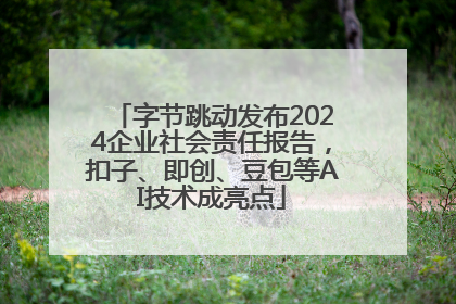 字节跳动发布2024企业社会责任报告，扣子、即创、豆包等AI技术成亮点