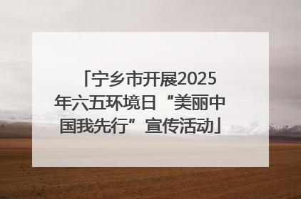 宁乡市开展2025年六五环境日“美丽中国我先行”宣传活动