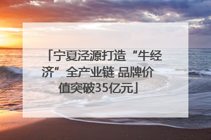宁夏泾源打造“牛经济”全产业链 品牌价值突破35亿元