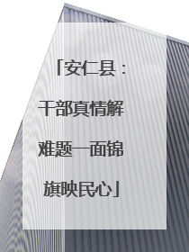安仁县：干部真情解难题一面锦旗映民心
