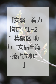 安溪：着力构建“1+2”集聚区 助力“安品出海·抢占先机”