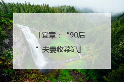 宜章：“90后”夫妻收菜记