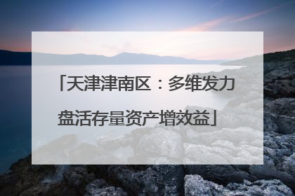 天津津南区：多维发力盘活存量资产增效益