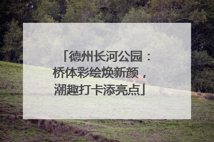 德州长河公园：桥体彩绘焕新颜，潮趣打卡添亮点