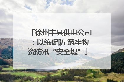 徐州丰县供电公司：以练促防 筑牢物资防汛“安全堤”